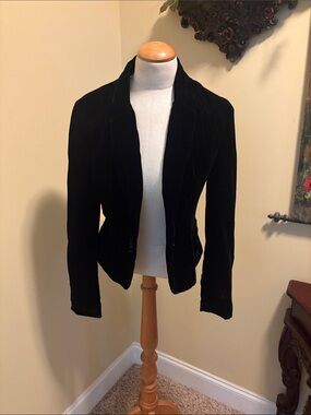Cato Black Velvet Women's Blazer Jacket